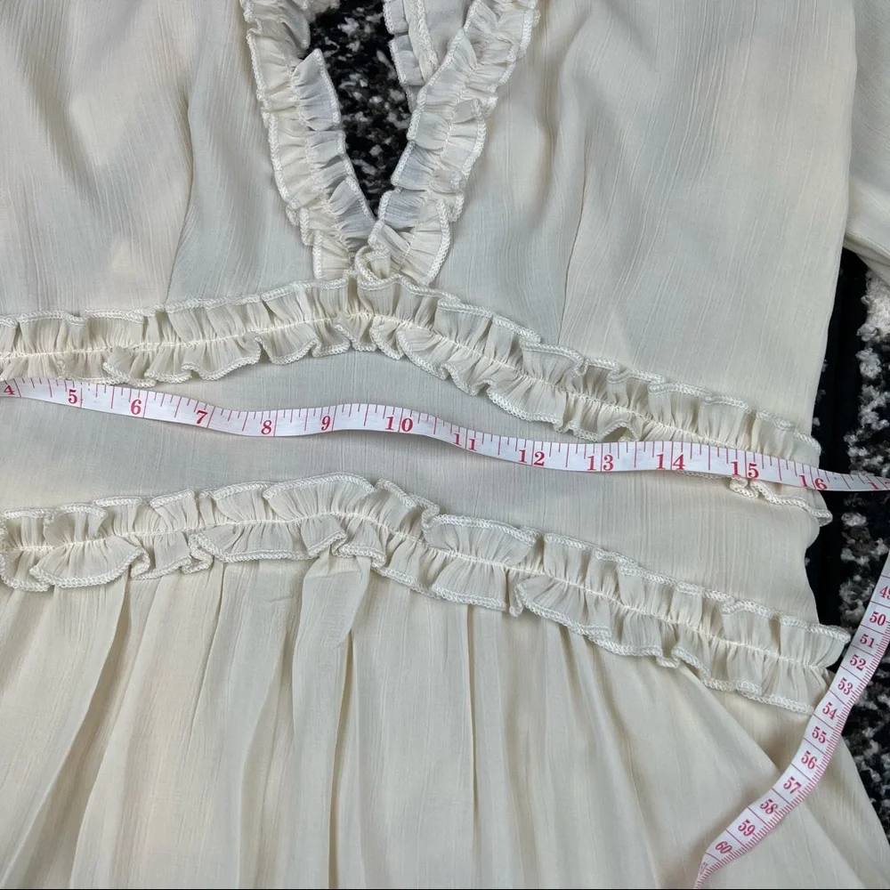 Deep V-neck Fit&Flare Dress (NWOT) Meduim - Picture 8 of 12